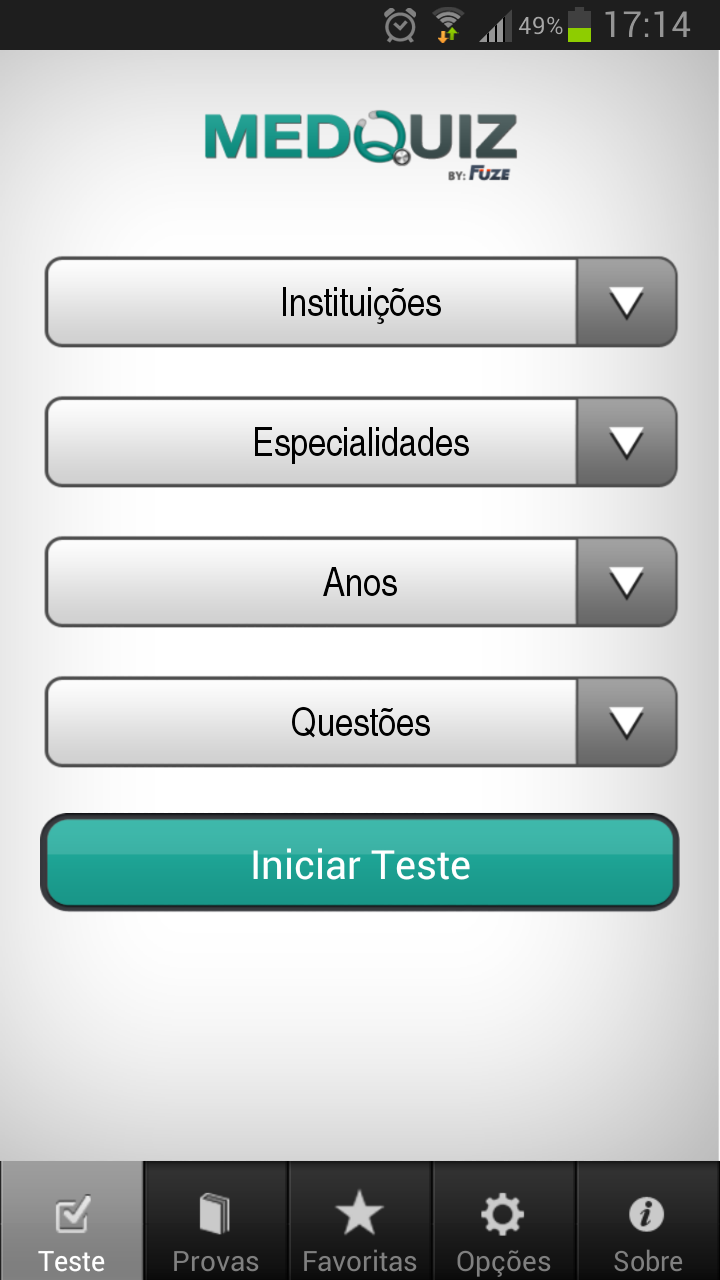 Android application MedQuiz - Residência Médica screenshort