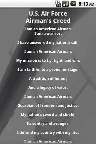 U.S. Air Force Airman's Creed