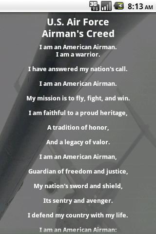 U.S. Air Force Airman's Creed