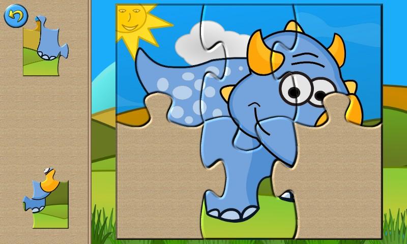 Android application Dino Puzzle Kids Dinosaur Game screenshort