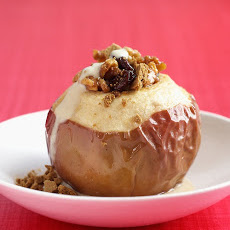 Baked Apples with Dried Cherries and Maple Syrup