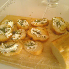 Rosemary & Goat Cheese Crostini