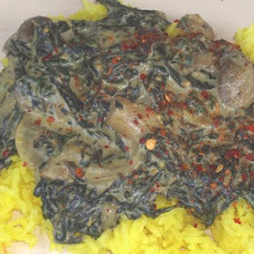 Spinach and Mushroom Korma