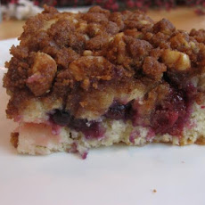 Streusel Topped Triple Berry Coffee Cake
