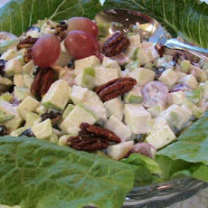 Waldorf Salad With Tart Cherries, Grapes, and Candied Pecans