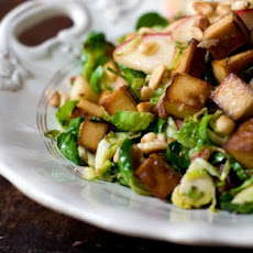 Shredded Brussels Sprouts with Maple Hickory Nuts
