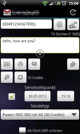 SMSoIP SMS.de Plugin