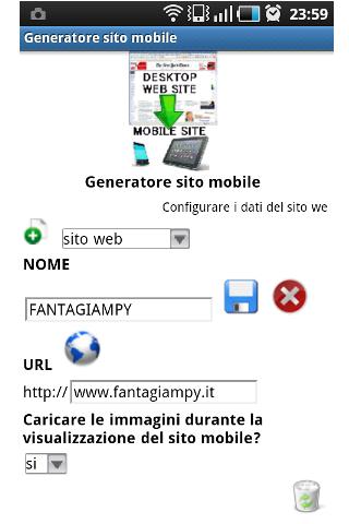 Mobile site generator+