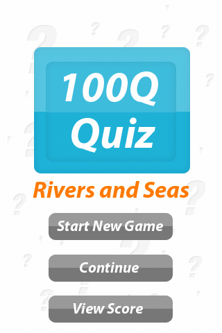 Rivers and Seas - 100Q Quiz