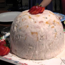 Summer Fruit and Nougat Ice-Cream Bombes