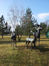 Deer Family at Yanukovich Mansion