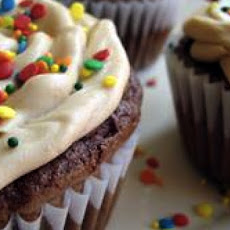 Chocolate Fudge Cupcakes with Peanut Butter Frosting