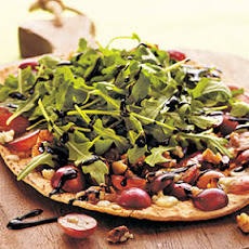 Grape, Blue Cheese, and Walnut Pizza