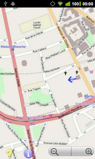 Offline GPS Paris OpenStrtMap