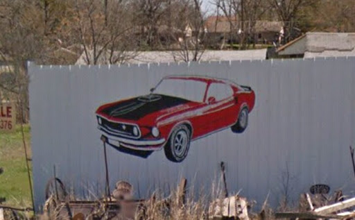 Red Mustang Mural