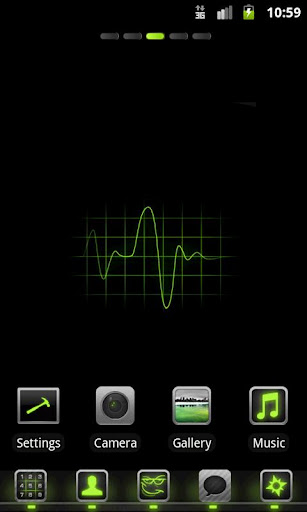 HiTech Green Theme Go Launcher