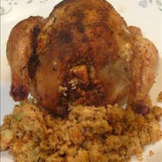 Yankee Girl's Southern Roast Chicken With Cornbread Stuffing