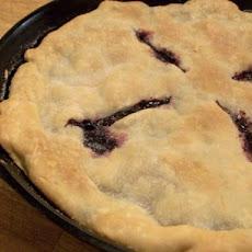 Johnny Jalapeno's Cast-Iron Blueberry Pie