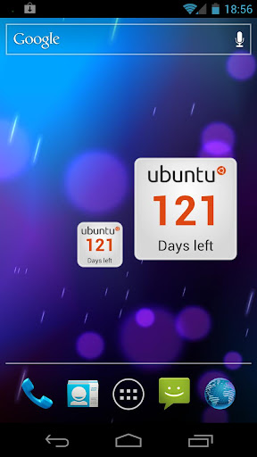 Ubuntu Countdown Widget