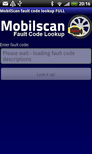 MobilScan DTC lookup