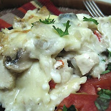 Cheese Ravioli Lasagna Alfredo