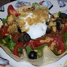 Taco Salad Tortilla Bowl