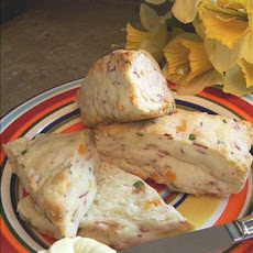 Ham and Cheddar Cream Scones