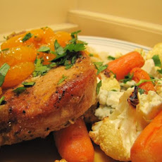 Triple Orange Glazed Pork Chops