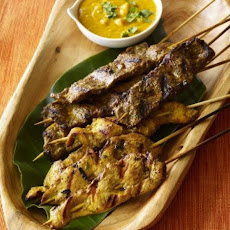 Chicken & Beef Satays with Peanut Sauce