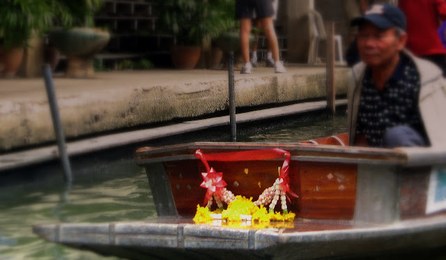 Flower garland at Bow