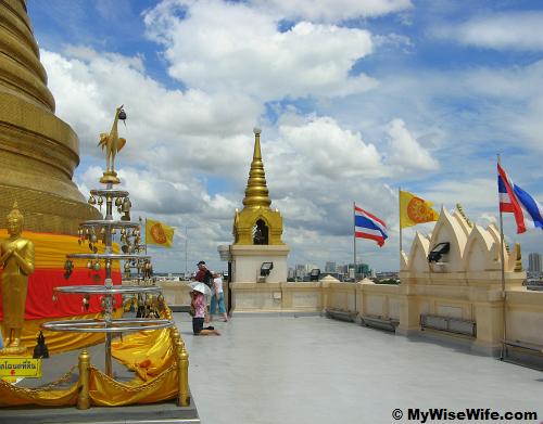 The ground atop of golden chedi