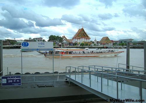Rajinee pier in Bangkok