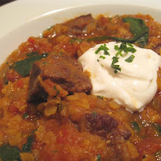 Curried Beef and Red Lentil Stew
