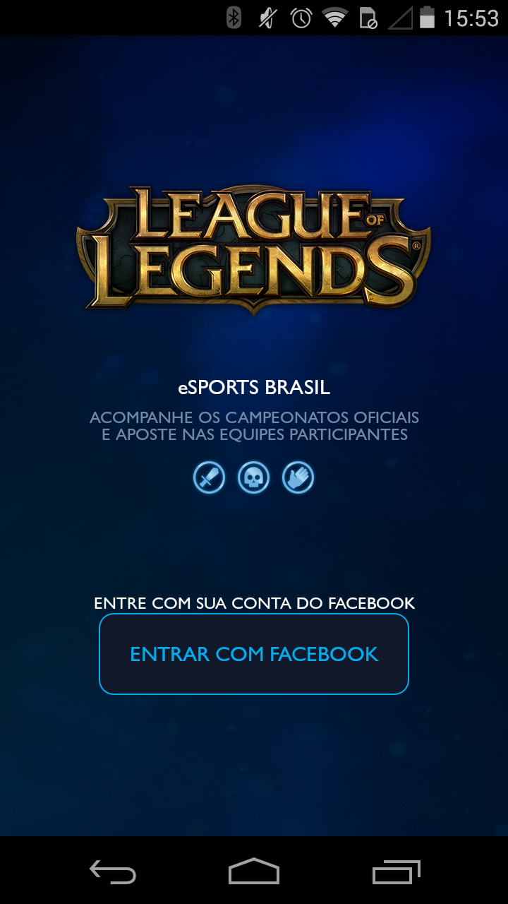 Android application eSports Brasil screenshort