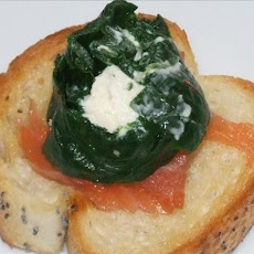 Cheese and Spinach Roulade Bruschetta