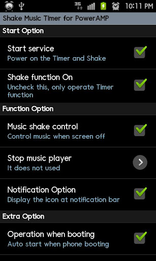 PowerAMP ShakeMusicTimer Trial