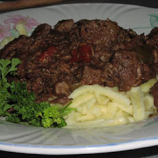 Hungarian Goulash with Red wine