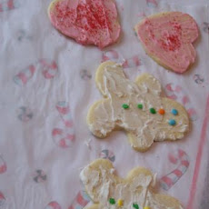 White Velvet Cutout Cookies