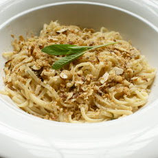 Linguine with Brown Butter, Sage and Poor Man's Parmesan