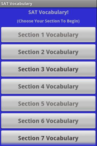 SAT Vocabulary Words