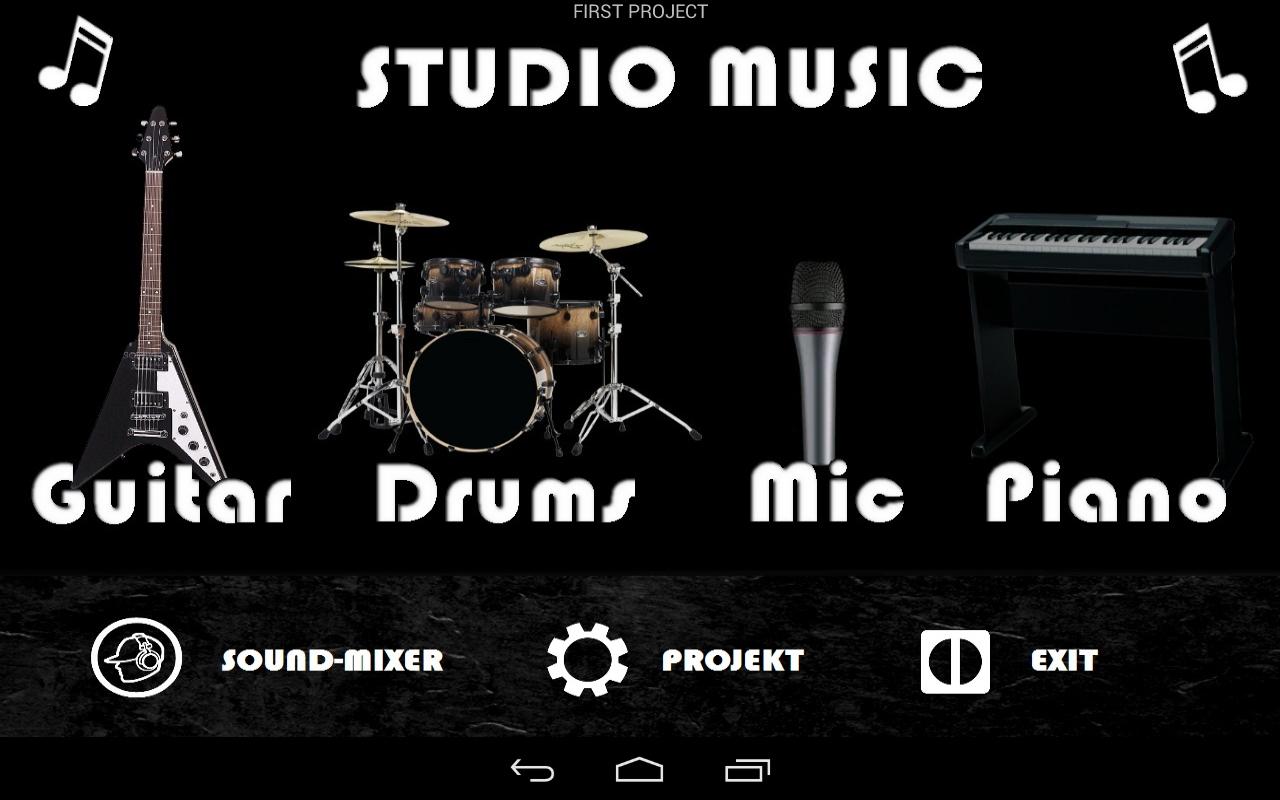 Android application Studio music - garage band screenshort