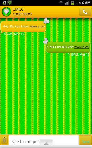 【免費個人化App】GO SMS - Jelly Lime Hearts-APP點子