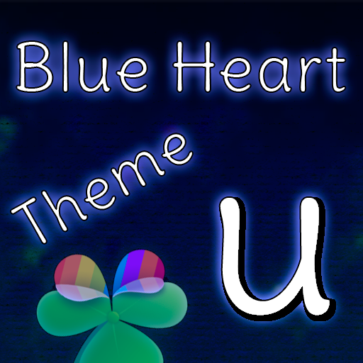 GO Launcher Blue Heart Theme 個人化 App LOGO-APP開箱王