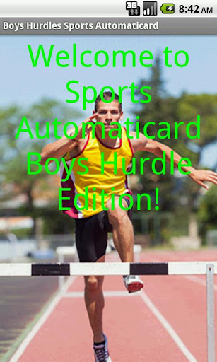 Boys Hurdles Card Creator Paid