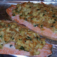Baked Trout Fillets With Bread Stuffing