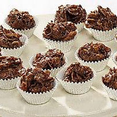 Chocolate Caramel Crispy Cakes