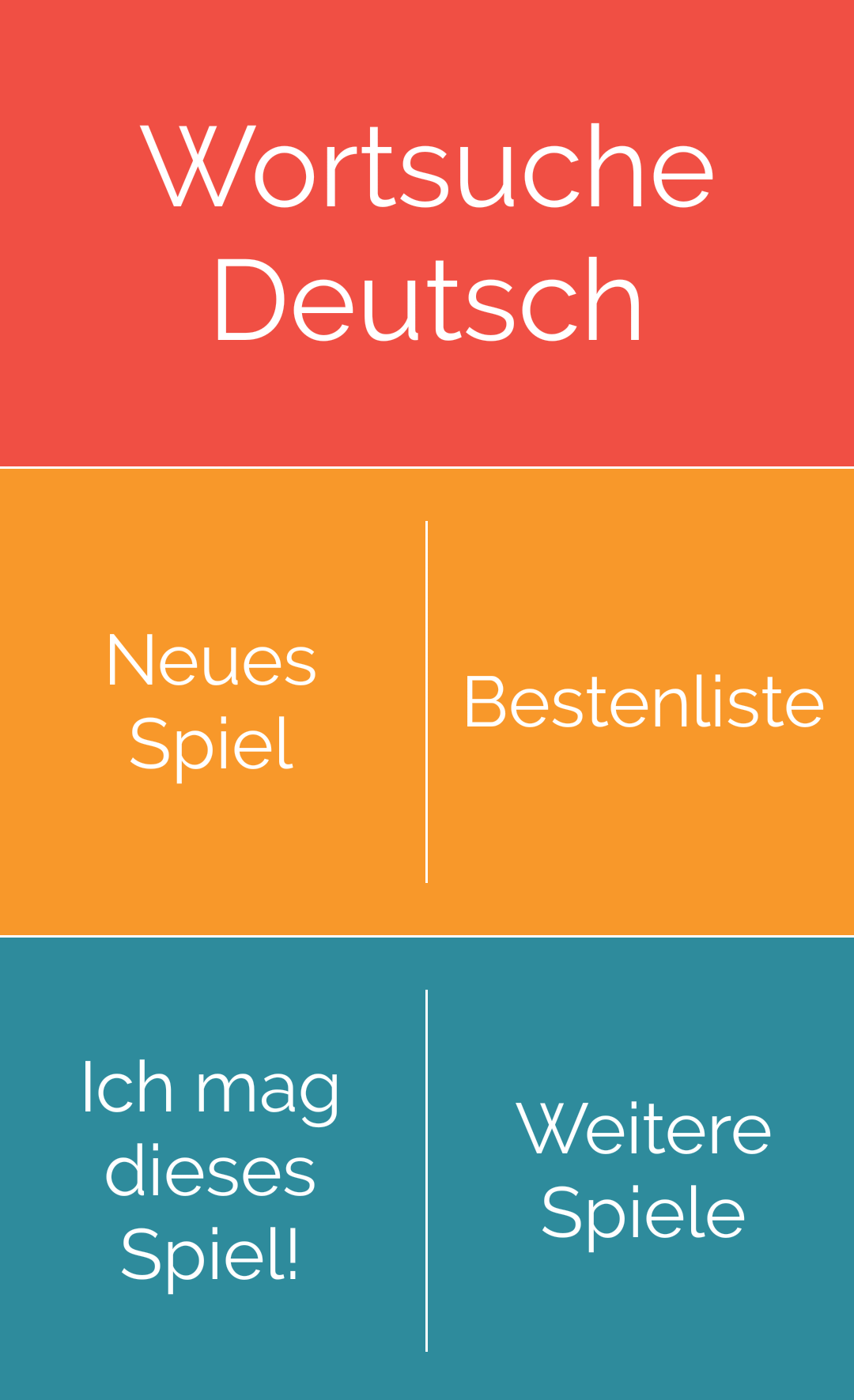 Android application Word Search German screenshort