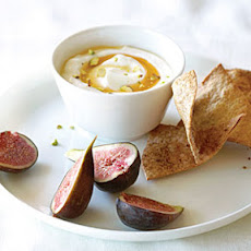 Honeyed Yogurt Dip with Figs and Anise Wheat Crisps