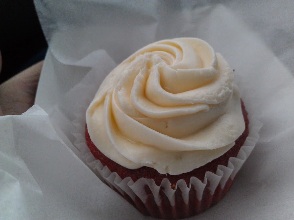 GF Red Velvet Cupcake!  perfect....