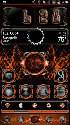 Bionic Launcher Theme Orange